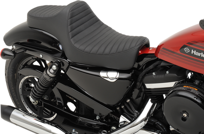 DRAG SPECIALTIES Predator III Seat - Classic Stitch - '04-'22 XL NO RUBBER BUMPERS 0804-0730