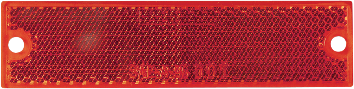 OPTRONICS INC. Replacement Rectangular Reflector - Red RE-15RK