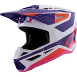 ALPINESTARS SM3 Helmet - Heat - Gloss White/Purple/Pink - XS 8301026-2052-XS