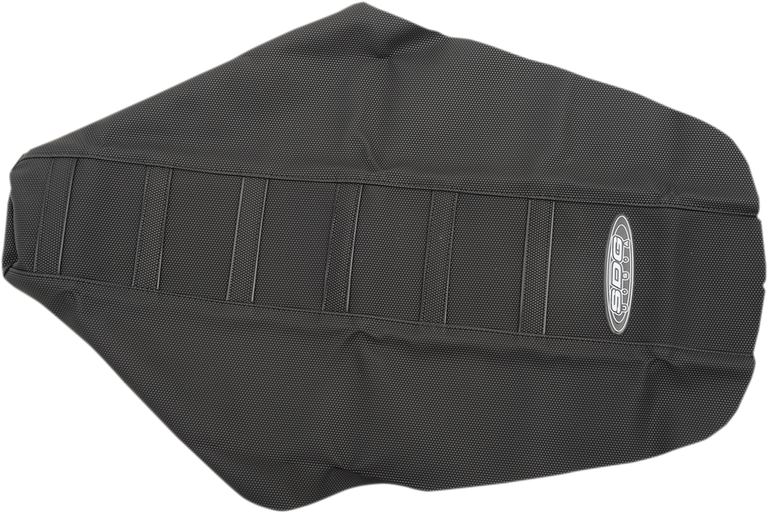 SDG 6-Ribbed Seat Cover - Black Ribs/Black Top/Black Sides 95951