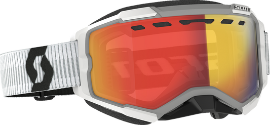 SCOTT Fury Snow Goggles - Light Sensitive - White - Red Chrome 278604-0002341