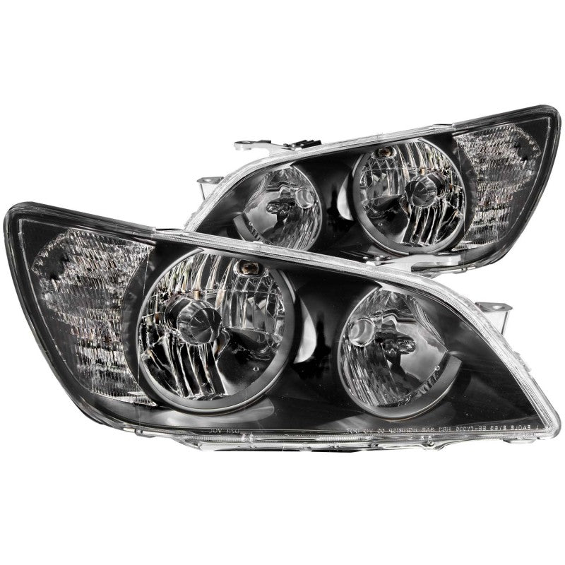 ANZO 2001-2005 Lexus Is300 Crystal Headlights Black 121210