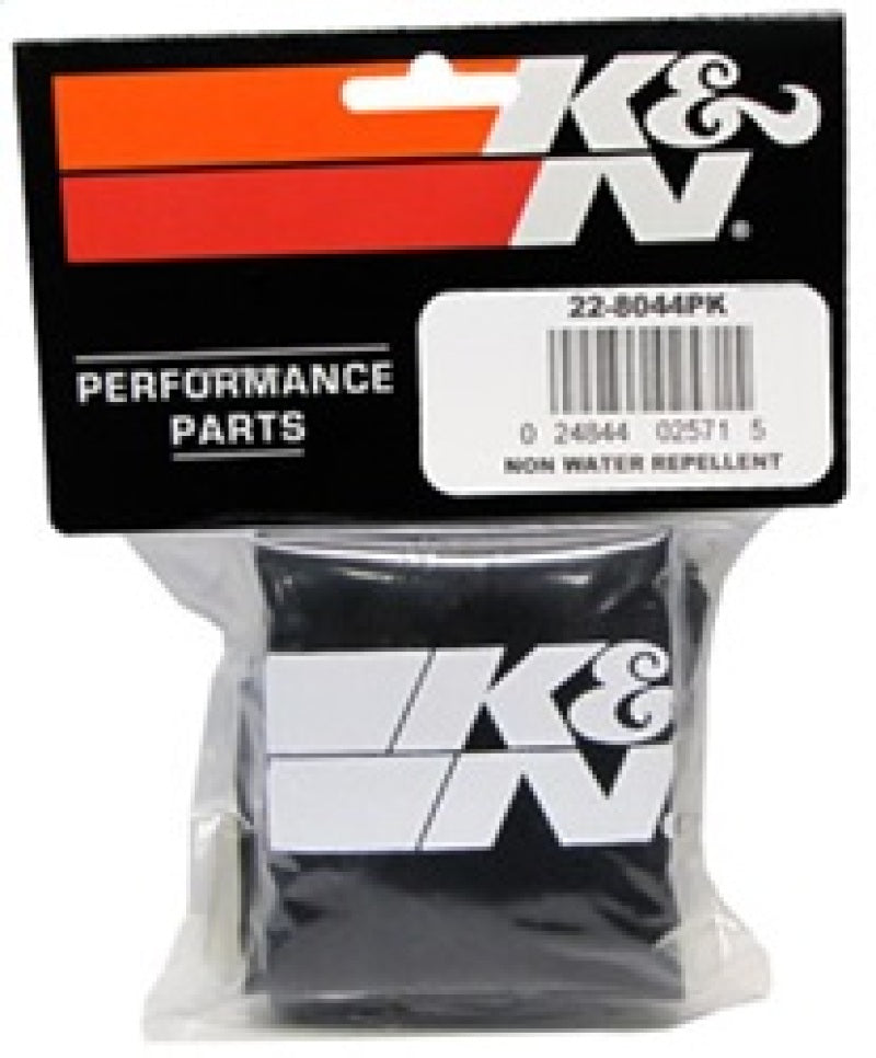 K&N Universal Precharger Round Straight Air Filter Wrap Black 5in ID x 7in Height 22-8044PK