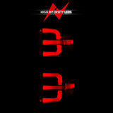 ANZO 15-19 Chevy Silverado 2500HD/3500HD (Halgn Only) LED Tail Lights w/Black Light Bar & Clear Lens 311425