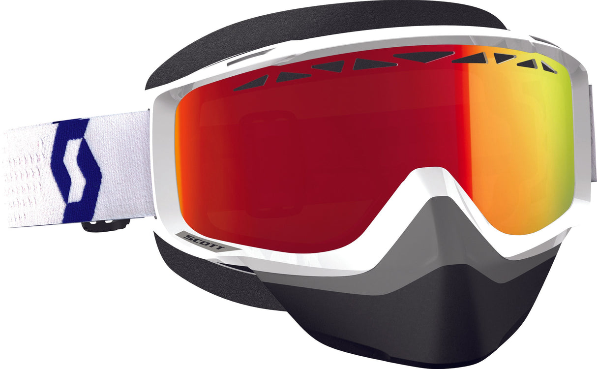 SCOTT Goggle Split Otg Sno-X Wht/ Red Amp Red Chrome Lens 262586-1030312