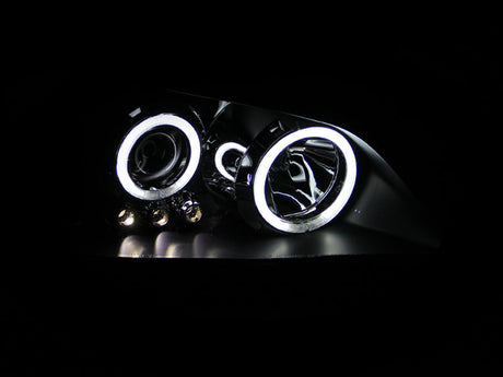 ANZO 2001-2005 Lexus Is300 Projector Headlights w/ Halo Black 121199