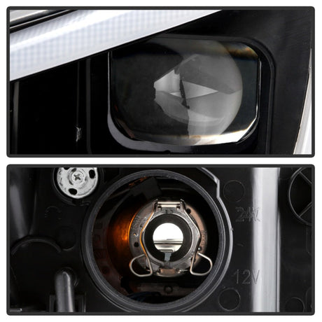 Spyder Subaru Impreza WRX 15-20 Halogen Model Projector Headlights - Black PRO-YD-SWRX15SI-SBSEQ-BK 5088086