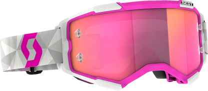 SCOTT Fury Goggles - JP 61 - White/Pink - Pink Chrome 414227-1087340