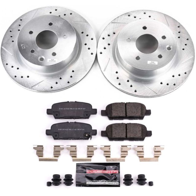 Power Stop 18-19 Nissan 370Z Rear Z23 Evolution Sport Brake Kit K8062