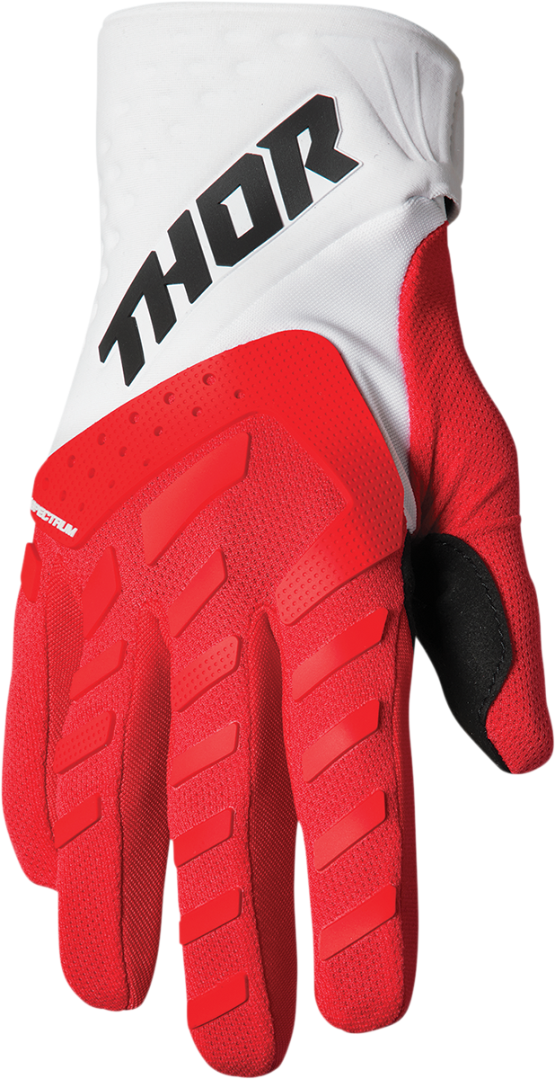 THOR Youth Spectrum Gloves - Red/White - XS 3332-1608