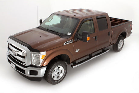 AVS 11-16 Ford F-350 Bugflector Medium Profile Hood Shield - Smoke 25062