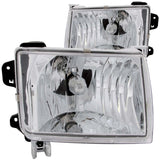 ANZO 1998-2000 Nissan Frontier Crystal Headlights Chrome 111049