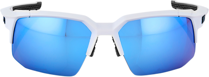 100% Speedcoupe Sunglasses - White - Blue Mirror 61031-000-75