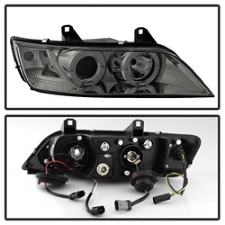 Spyder BMW Z3 96-02 Projector Headlights LED Halo Smoke High H1 Low H1 PRO-YD-BMWZ396-HL-SM 5009104
