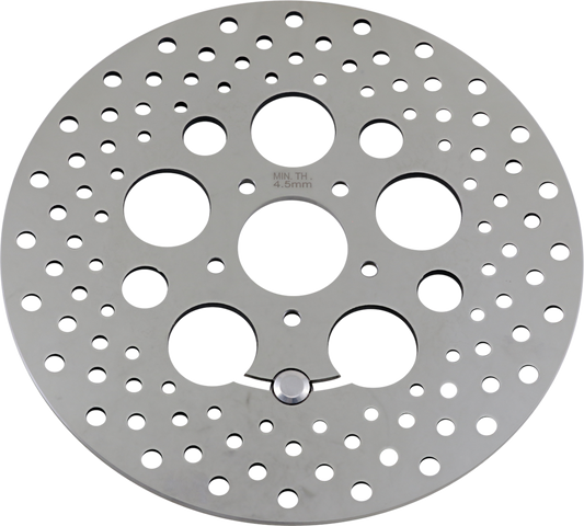 DRAG SPECIALTIES Drilled Brake Rotor - Front - 11.8" - Touring/Trike B06-0188ASP