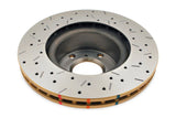 DBA 8/98+ Nissan Skyline R34 GTT Front Crossdrilled Slotted 4000 Series Rotor 42304XS