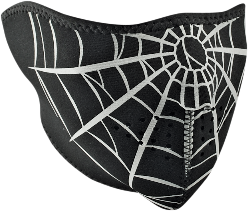 ZAN HEADGEAR Half Mask - Spider Web WNFM055H