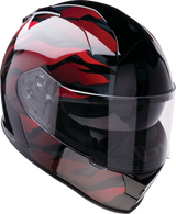 Z1R Warrant Helmet - Panthera - Black/Red - 2XL 0101-15210