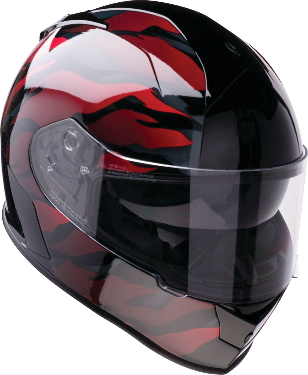 Z1R Warrant Helmet - Panthera - Black/Red - Large 0101-15208