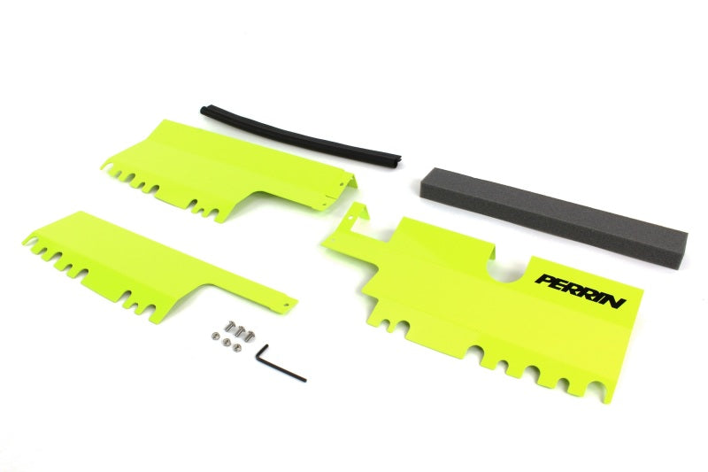 Perrin 15-21 WRX/STI Radiator Shroud (With/Without OEM Intake Scoop) - Neon Yellow PSP-ENG-512NY