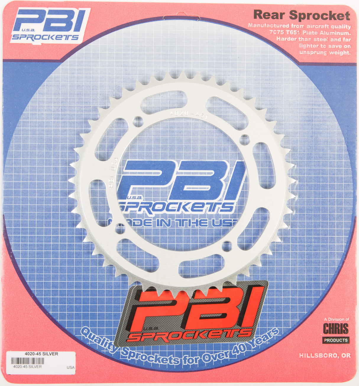 PBIRear Sprocket Aluminum 45t-420 Kaw/Suz4020-45-1