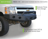 DV8 Offroad 07-13 Chevrolet Silverado 1500 Front Bumper - Black Powdercoat FBCS1-01