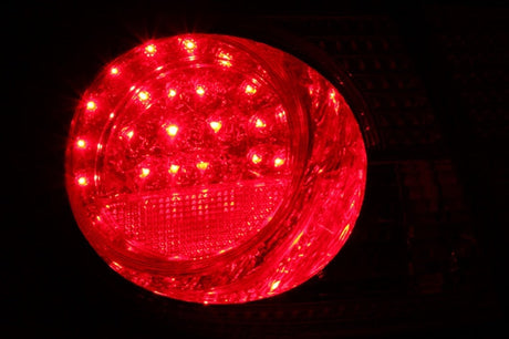 ANZO 2003-2008 Toyota Corolla LED Taillights Red Clear 4pc 321190