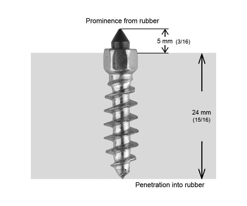 IGRIP 1"-25mm Standard Screw Studs Qty 250 ST-25250R