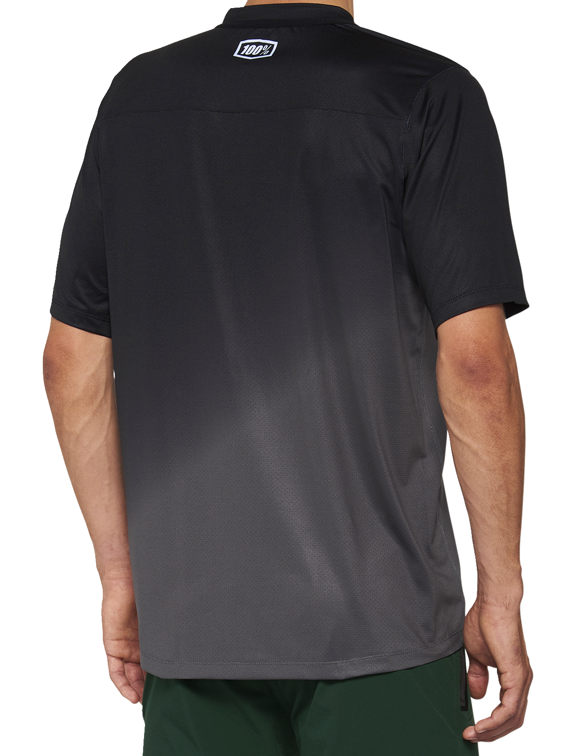 100% Celium Jersey - Short-Sleeve - Black/Charcoal - Medium 40011-00001