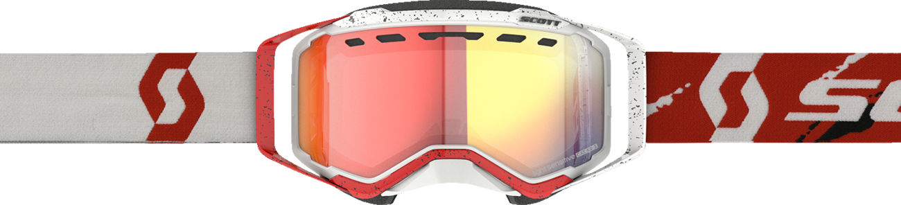 SCOTT Prospect Snow Goggles - Light Sensitive - White/Red - Red Chrome 278603-1030341