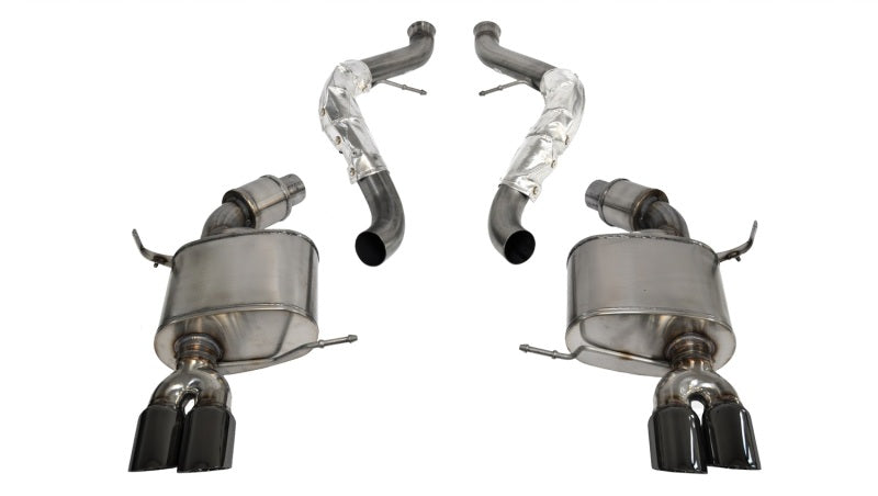 Corsa 08-12 BMW M3 Convertible E93 Black Sport Cat-Back Exhaust 14568BLK