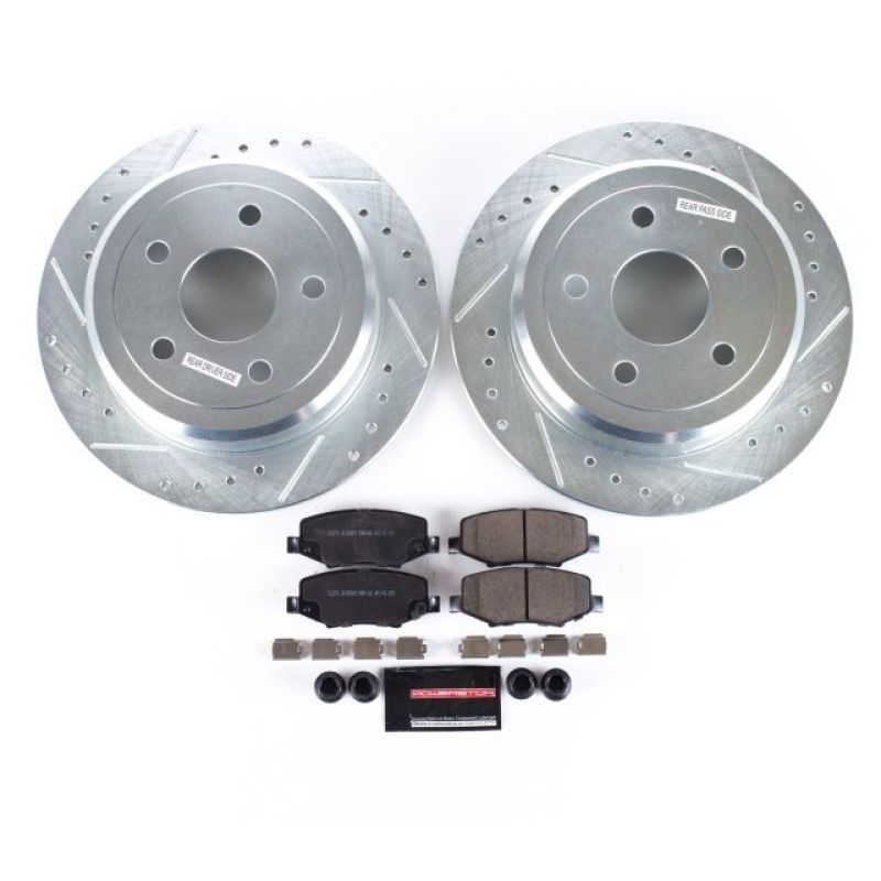 Power Stop 07-17 Jeep Wrangler Rear Z23 Evolution Sport Brake Kit K3090