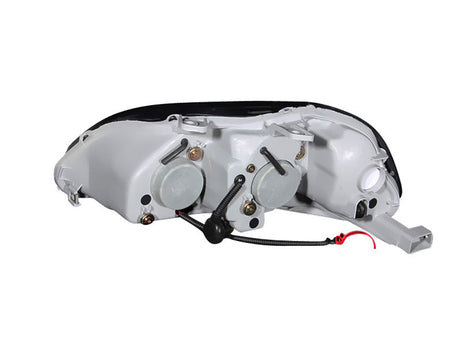ANZO 1996-1998 Honda Civic Projector Headlights w/ Halo Black 121068