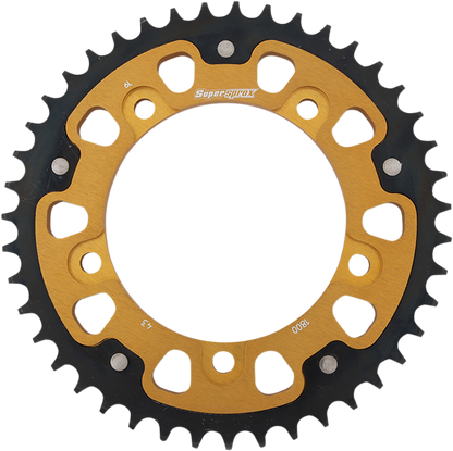 SUPERSPROX Stealth Rear Sprocket - 43 Tooth - Gold - Suzuki/Triumph RST-1800-43-GLD