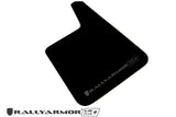 Rally Armor Universal Fit (No Hardware) UR Plus Black UR Mud Flap w/ Red Logo MF20-URP-BLK/RD