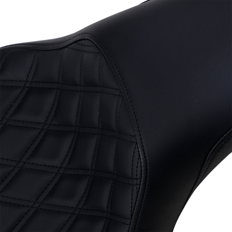 SADDLEMEN Profiler Seat - Front Lattice/Rear Smooth - Black 806-12-149