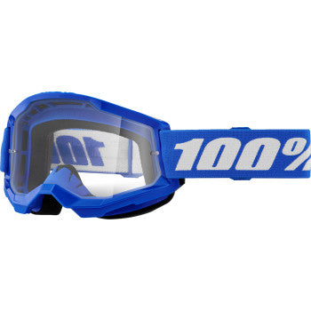 100% Strata 2 Goggle - Blue - Clear 50027-00014