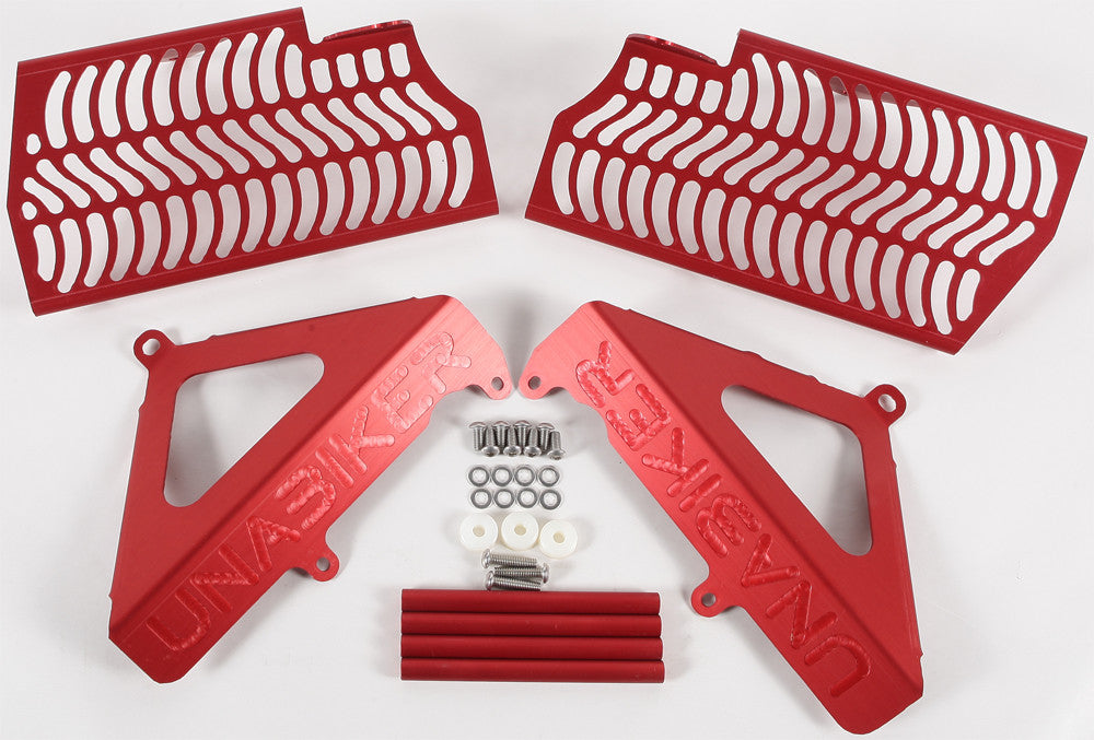 UNABIKER Radiator Guard (Red) HF250R2-R