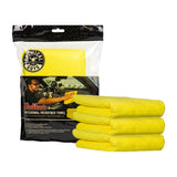 Chemical Guys Workhorse Professional Microfiber Towel - 16in x 16in - Yellow - 3 Pack MICYELLOW03