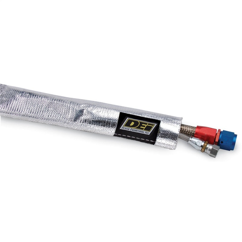 DEI Heat Sheath 1/2in I.D. x 3ft - Aluminized Sleeving - Sewn Edge 10418