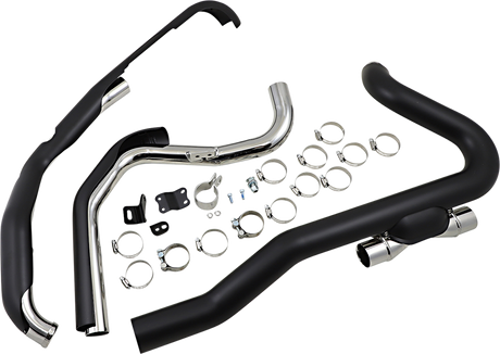 COBRA Pro Chamber Headpipes for Trike - Black 6256RB