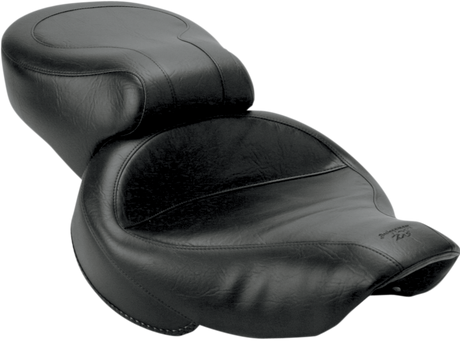 MUSTANG Vintage Style Seat - Wide - Smooth - Black - Dyna 75111