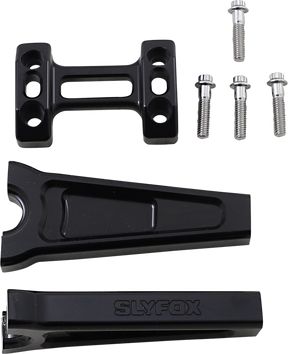 SLYFOX Risers - Straight - 6" - Black TM-SLY4