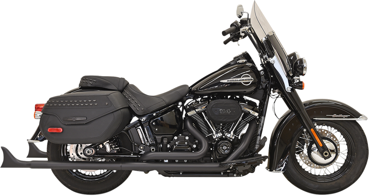 BASSANI XHAUST Fishtail Exhaust with Baffle - 33" 1S96EB33