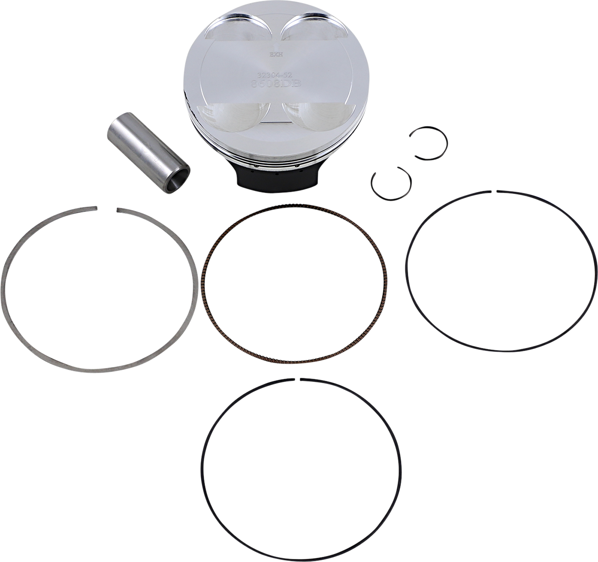 WOSSNER Piston Kit - CRF450R/X - 95.97 mm 8608DB