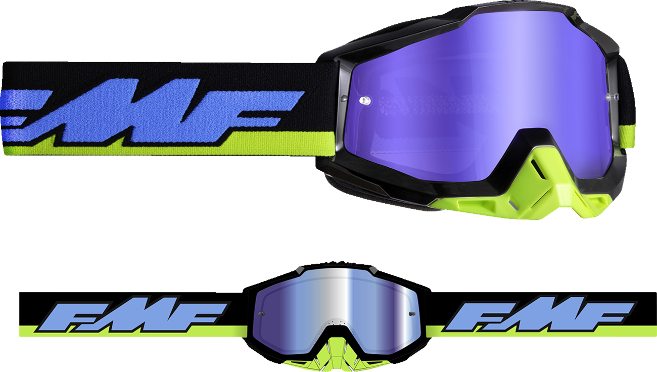 Gafas FMF PowerBomb - Talladega - Espejo azul F-50037-00008 2601-3180 