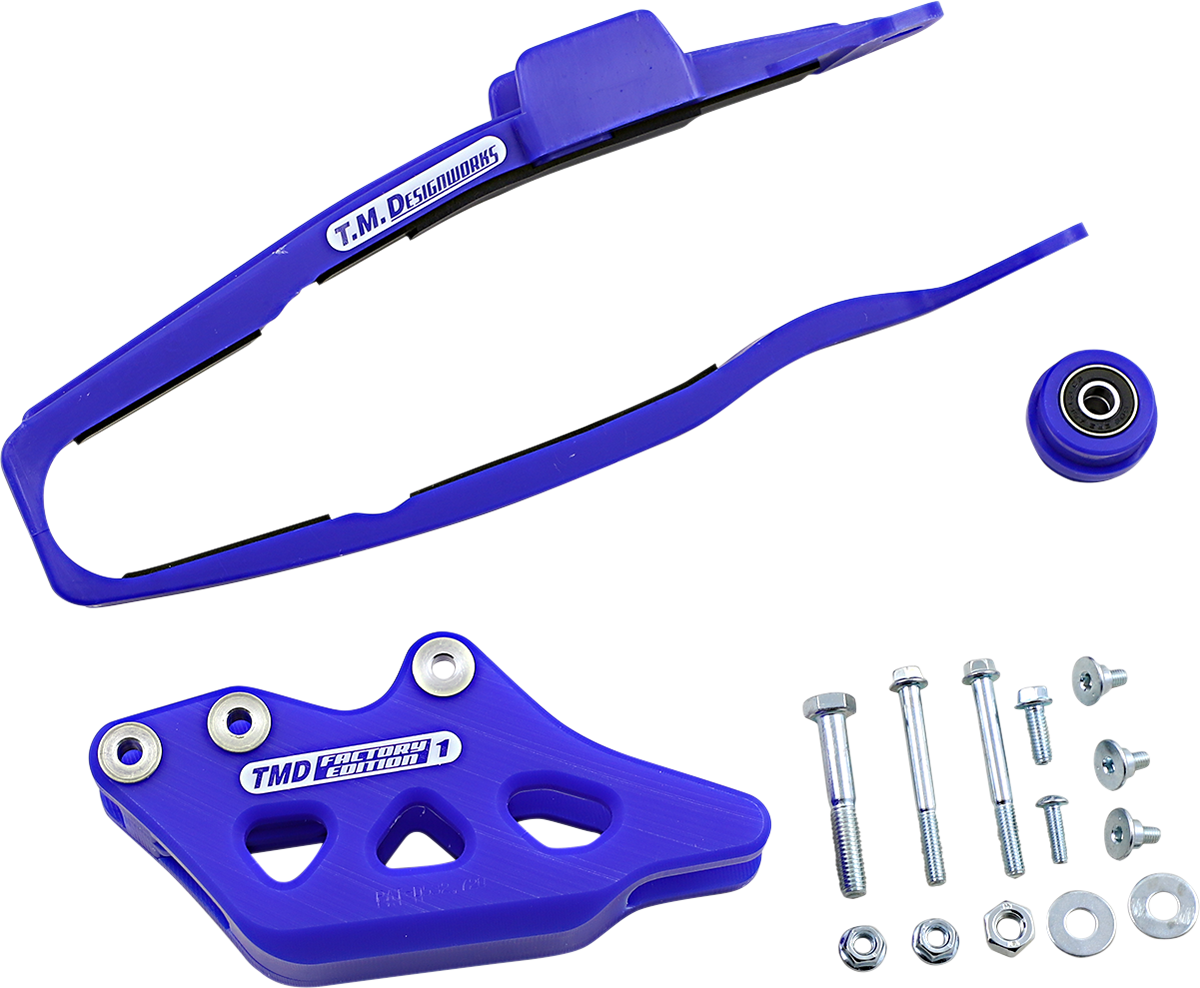 T.M. DESIGNWORKS Chain Guide/Slider - Yamaha - Blue YCP-OR7-BU