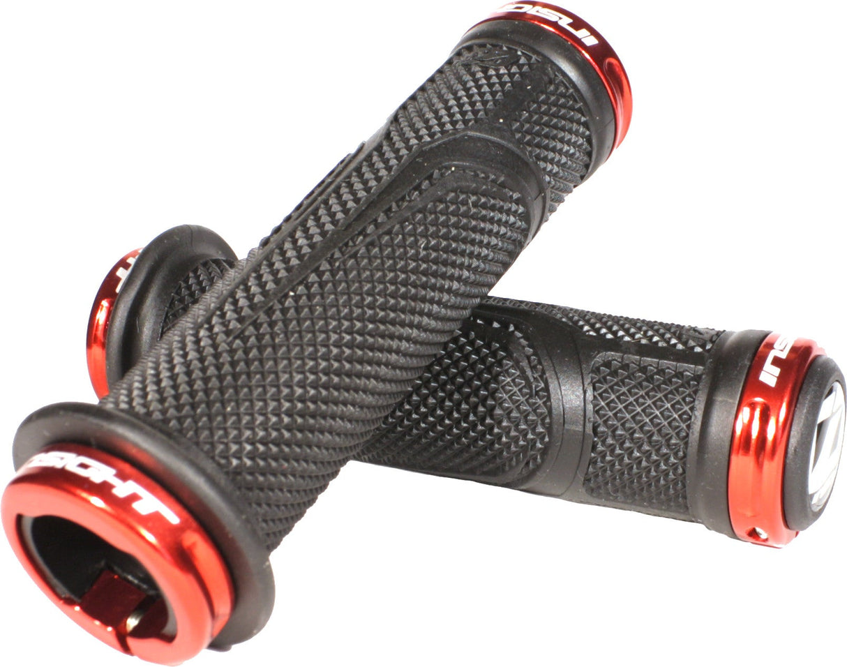 INSIGHT Cogs Lock-On Grips 145mm Black/Red INGPLO145BKRD