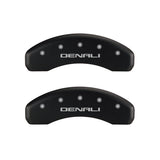MGP 4 Caliper Covers Engraved Front & Rear Denali Red finish silver ch 34208SDNLRD