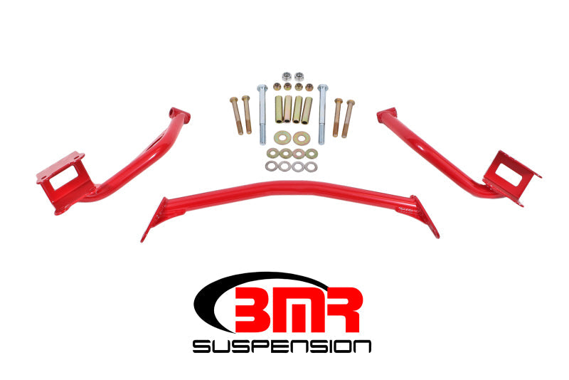 BMR 79-04 Fox Mustang Tubular Style Upper Torque Box Reinforcement Plates - Red TBR005R